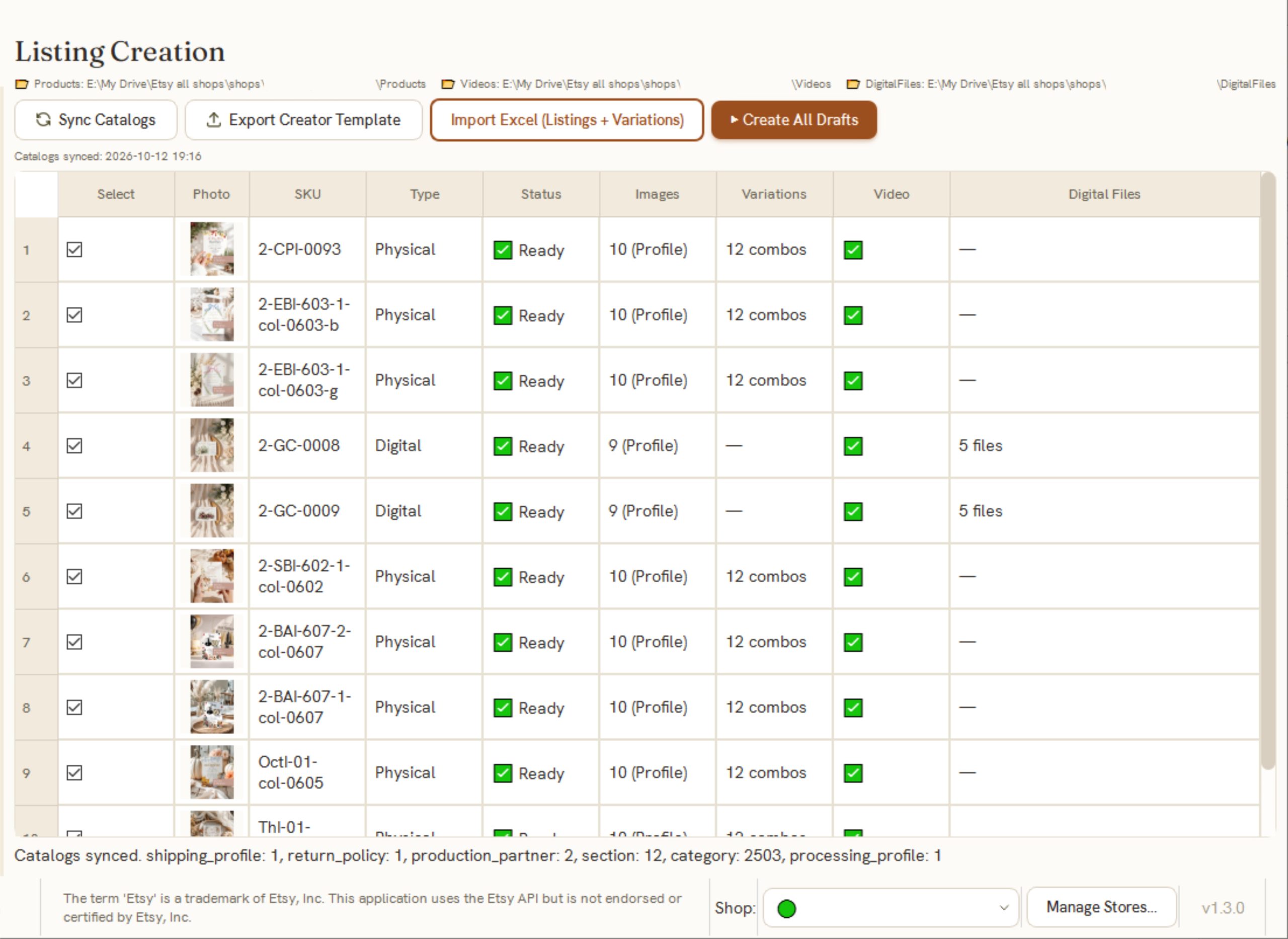 Golivo &mdash; Listing Creation screen